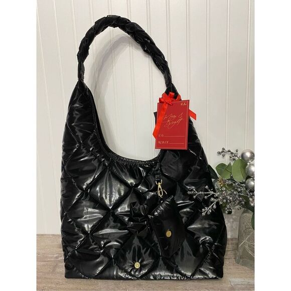 House of Harlow 1960 Quilted Puffer Tote Bag Purse Set - Picture 1 of 7